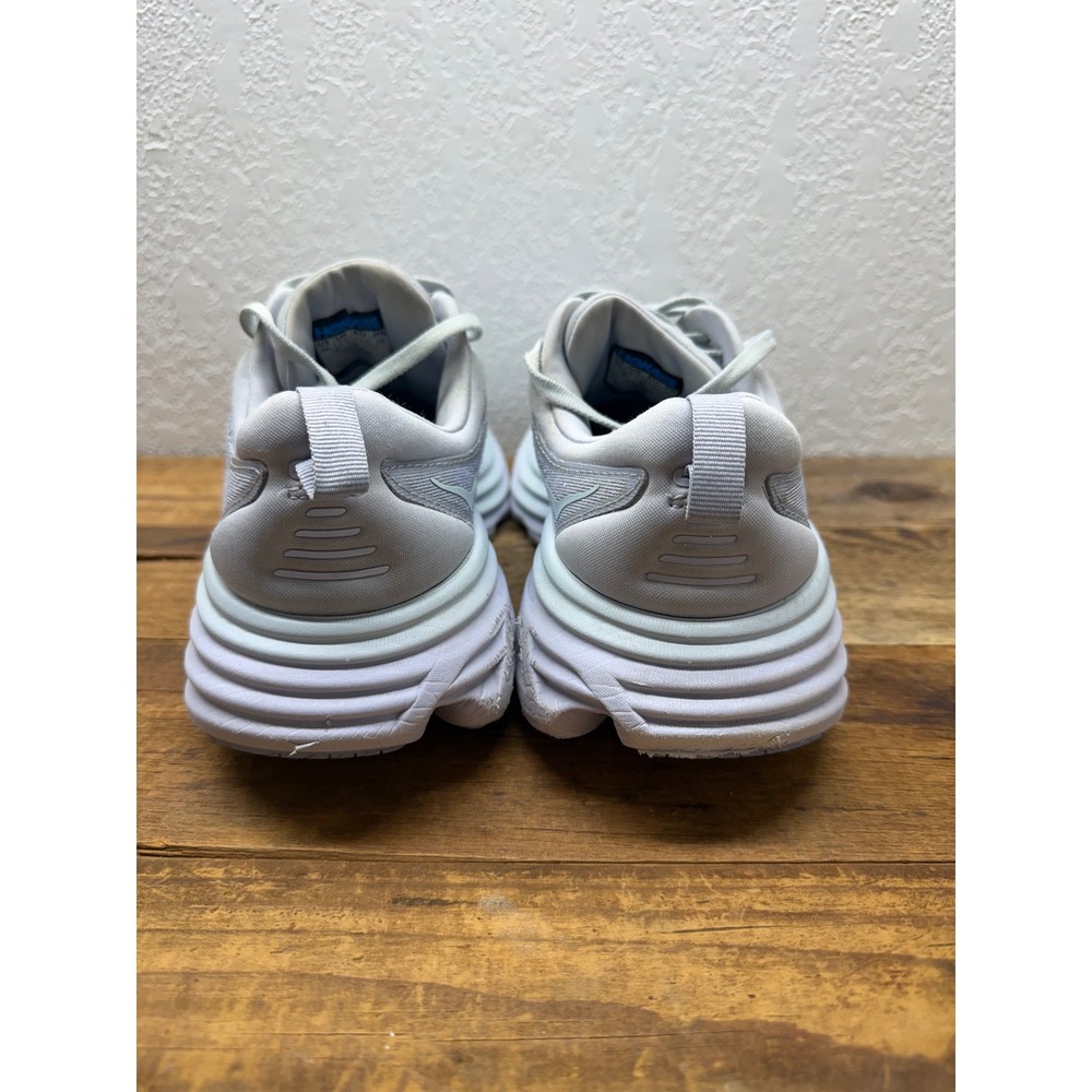 Hoka Bondi 8 Womens Running Shoes Grey Lilac 1127952 US 9B - Picture 4 of 7